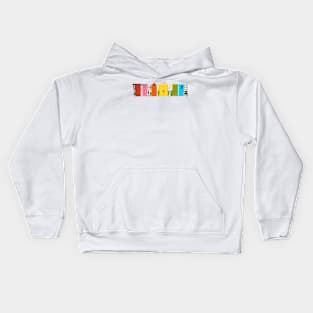 Row of Mod Doors Kids Hoodie